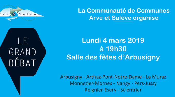 Contribution Pour Le Grand Débat National 2019 : Réunion Le 4 Mars à 19h30 à Arbusigny