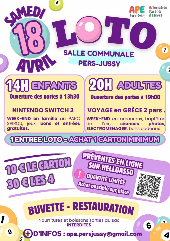LOTO de l'APE