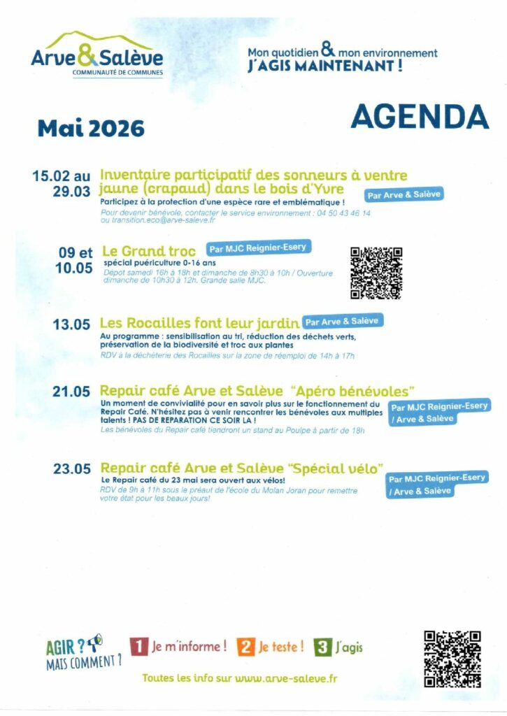 Agenda Arve&Salève