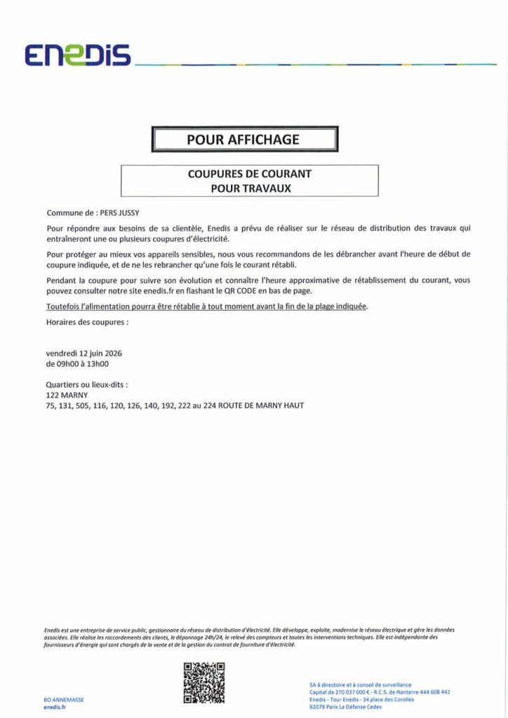 Coupure Enedis