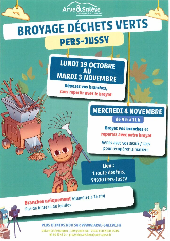 Broyage déchets verts